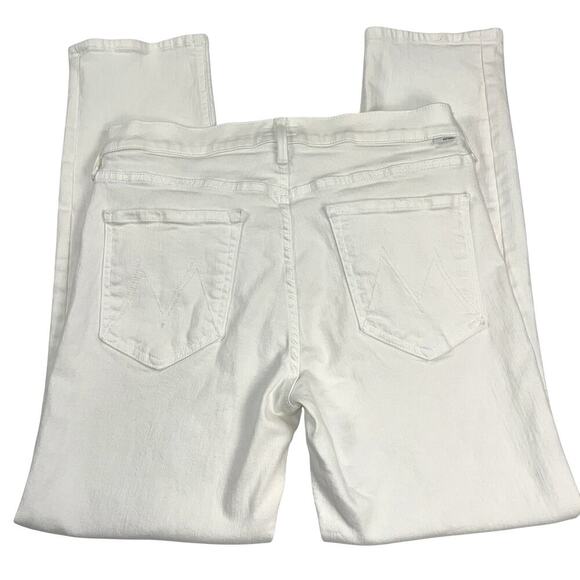 MOTHER The Mid Rise Dazzler Ankle Jean Fairest of Them All Wash White Size 31 - Picture 14 of 16